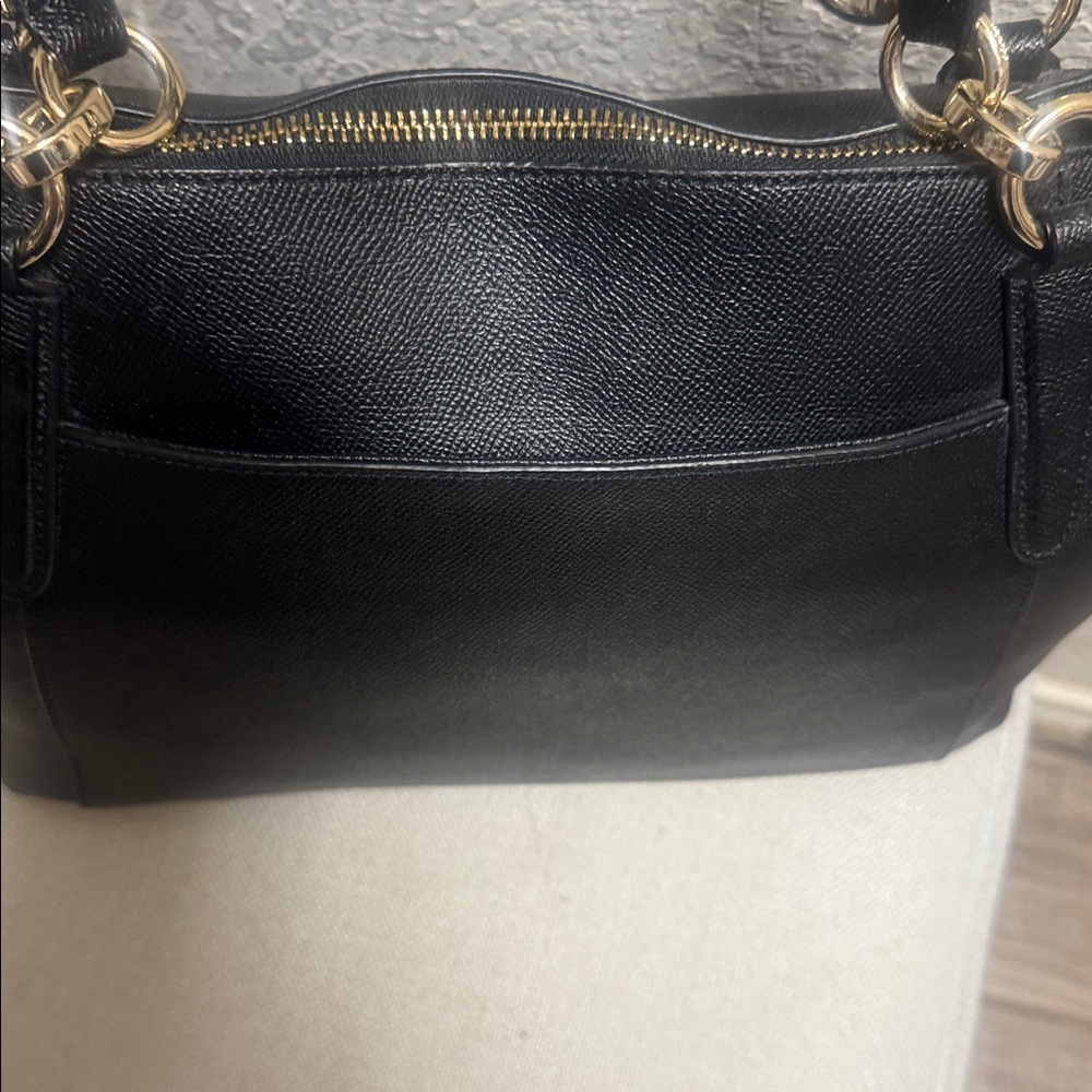 Like New, Coach vintage black coated canvas large zip tote. - Picture 5 of 13